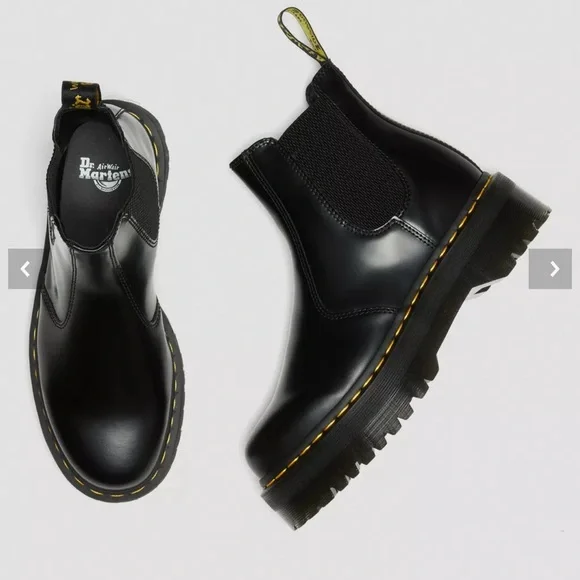 Doc Martens 2976 Smooth Leather Platform Chelsea Boots Size 9 Women Dr Vintage - Picture 12 of 14